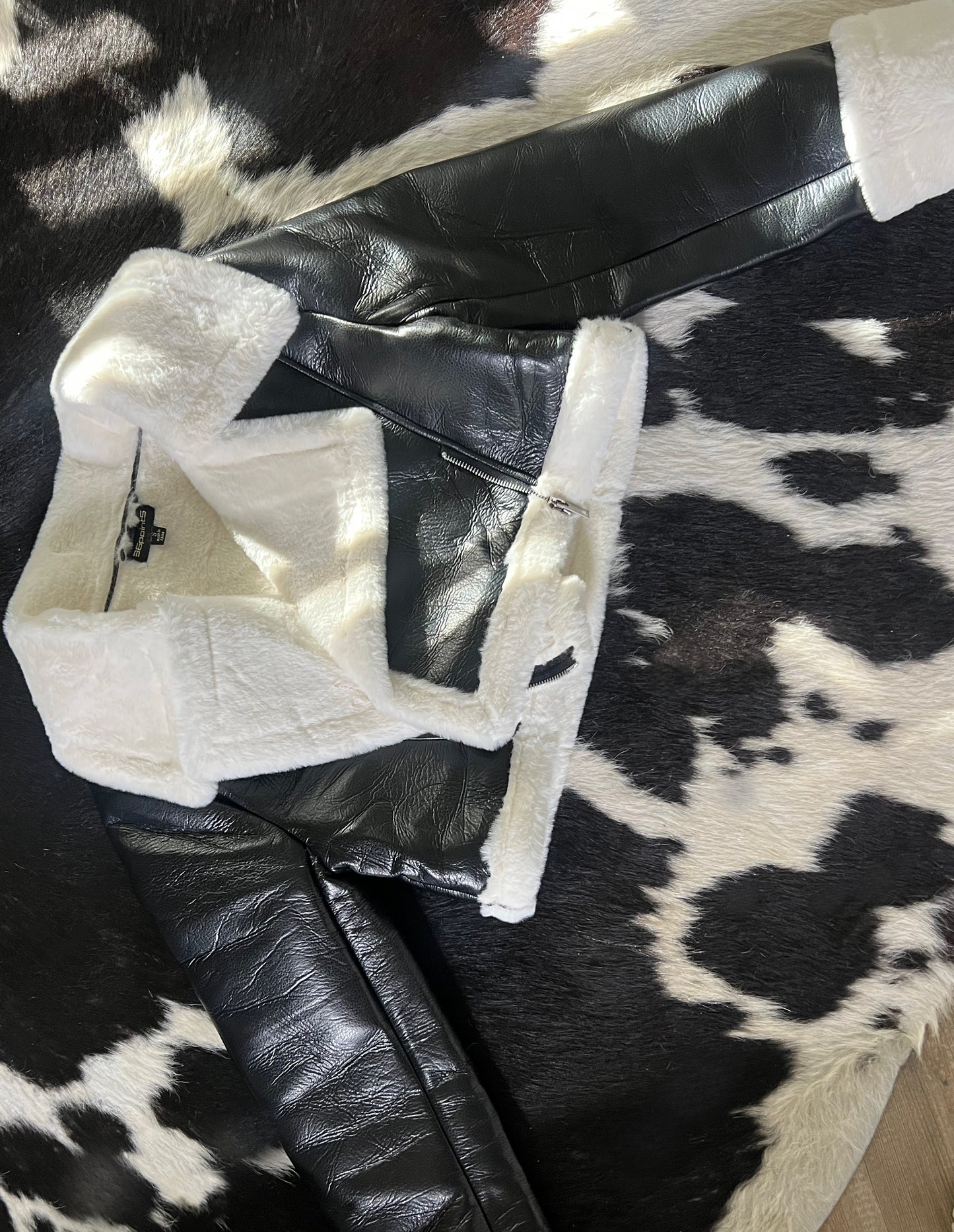 Cropped Leather Jacket