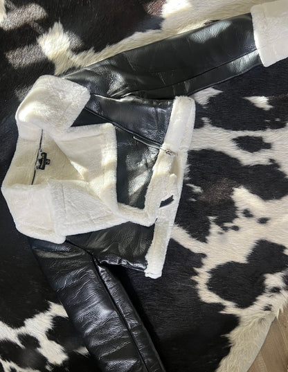 Cropped Leather Jacket